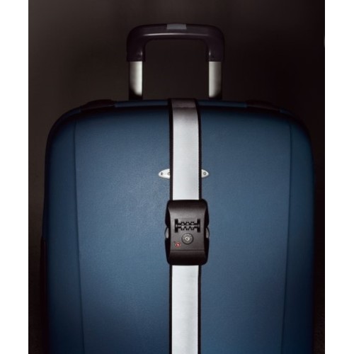 thanxx® Luggage strap "TSATravel" silver