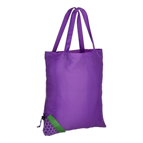 190T polyester, orange-, lemon- and blackberry-shaped foldable shopping bag