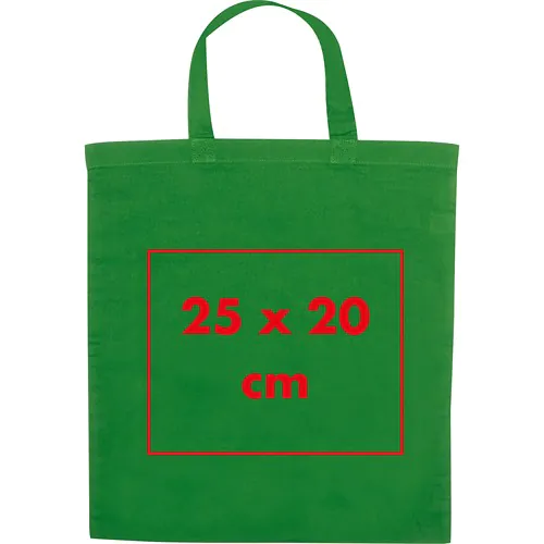 Bolsa de algodón con asas cortas Bolsa de algodón con asas cortas