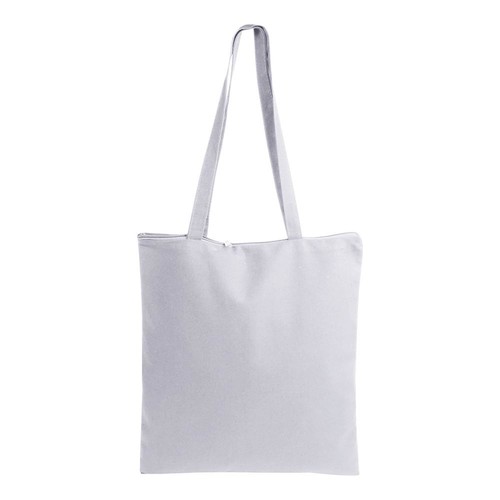 220 g/m2 cotton shopping bag, long handles, zip closure 220 g/m2 cotton shopping bag, long handles, zip closure