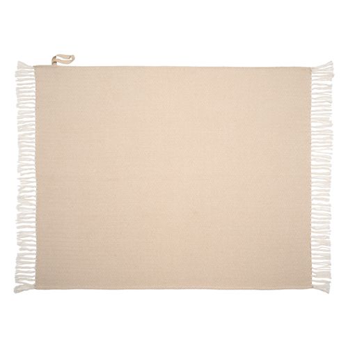 Couverture à franges fabriquée à partir de matériaux 100 % recyclés