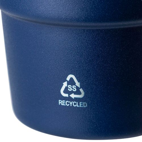 ?Gerecycled roestvrijstalen dubbelwandige drinkbeker (175 ml) Oli