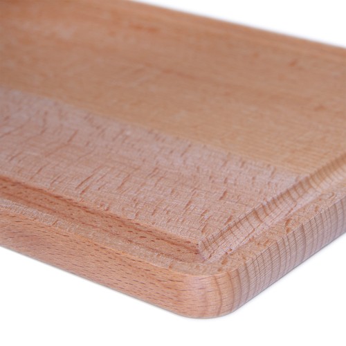 Beech cutting board with juice groove 25x16 cm