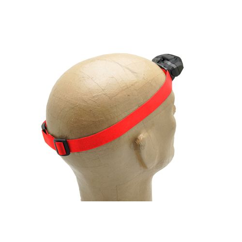 Elastic headband 2,5cm for headlamps 3W 'Sirius', red