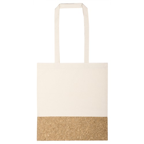 BOLSA SHOPPING DE ALGODÓN (135 g/m²) Y CORCHO