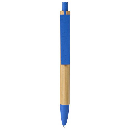 BALLPOINT PEN WITH BLUE REFILL IN BAMBOO AND WHEAT STRAW + ABS BALLPOINT PEN WITH BLUE REFILL IN BAMBOO AND WHEAT STRAW + ABS