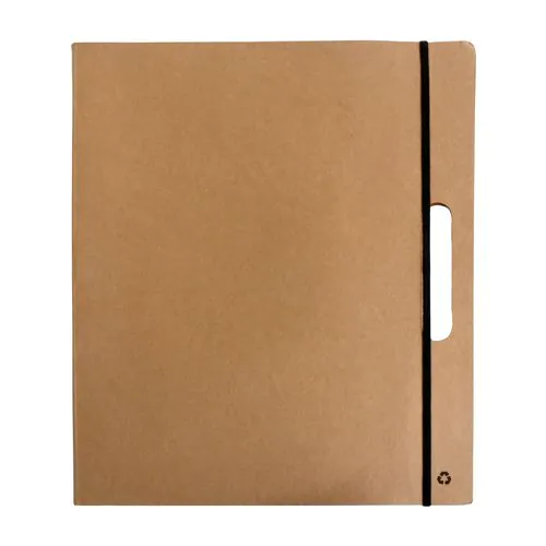 Malette porte-bloc en carton avec post-it et stylo