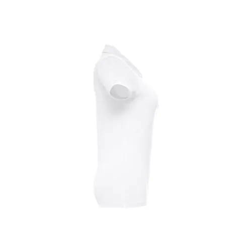 THC EVE WH. Polo da donna a maniche corte con cintura in cotone cardato