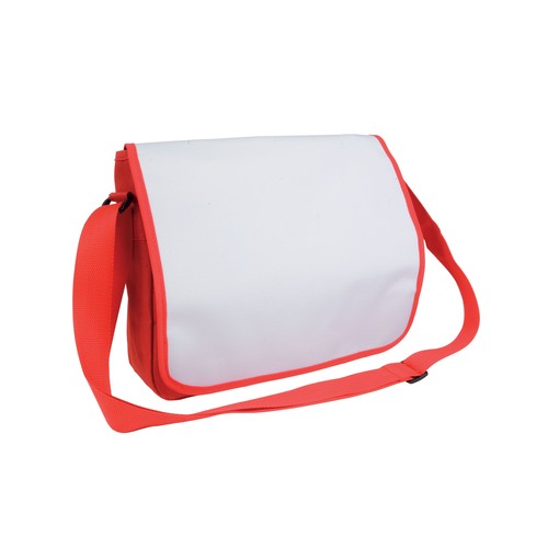 600D polyester book bag with adjustable shoulder strap and white flap 600D polyester book bag with adjustable shoulder strap and white flap