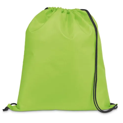 CARNABY. Sac à dos 210D avec cordons de serrage noirs CARNABY. Sac à dos 210D avec cordons de serrage noirs