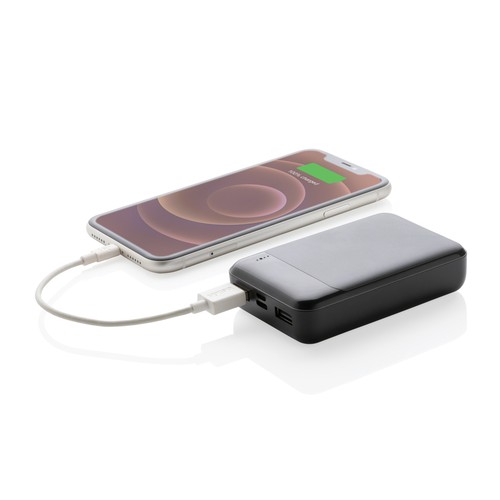 10.000 mAh Powerbank aus RCS Standard recyceltem Kunststoff 10.000 mAh Powerbank aus RCS Standard recyceltem Kunststoff