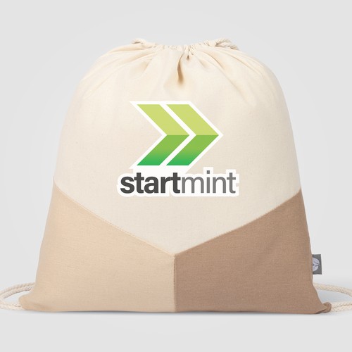 Triad - Multicolour Recycled Cotton Blend Drawstring Bag Triad - Multicolour Recycled Cotton Blend Drawstring Bag