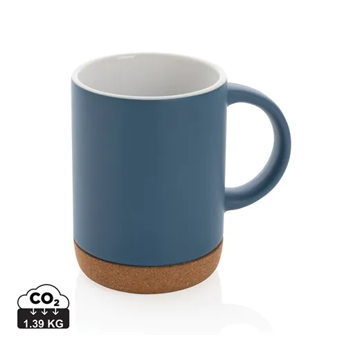 Ceramic mug with cork base 280ml Ceramic mug with cork base 280ml