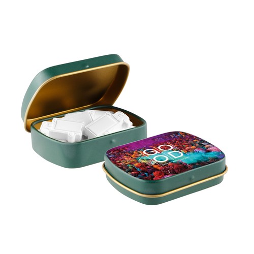 Mini boîte à charnière avec forme menthe poivrée