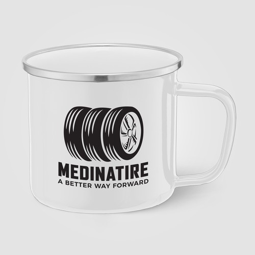 Wyoming - 385 ml Campfire Tasse mit Emaille-Beschichtung und Edelstahlrand