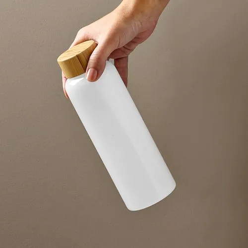 Borraccia Indus 510ml in vetro borosilicato con tappo in bambù