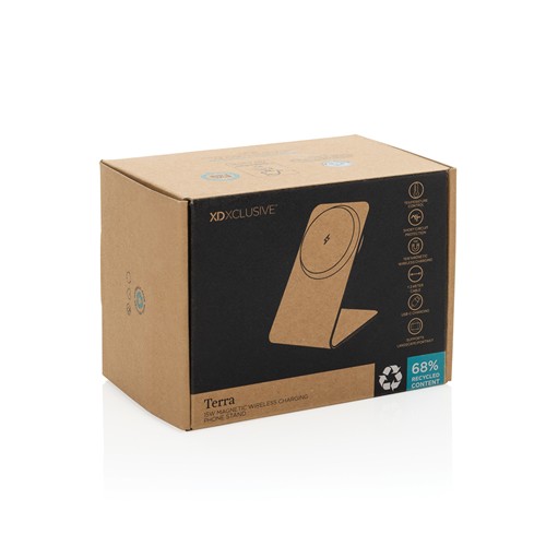 Terra aluminium 15W magnetic wireless charging phone stand