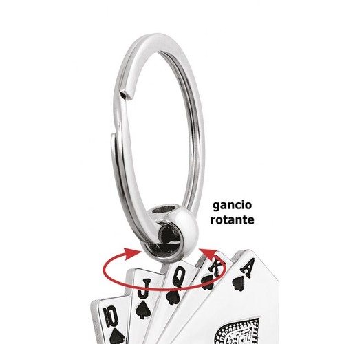 KEY CHAIN "ROYAL FLUSH" ROTATING KEY CHAIN "ROYAL FLUSH" ROTATING