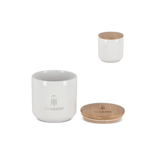 Canister Ceramic & Bamboo 550 ml Canister Ceramic & Bamboo 550 ml