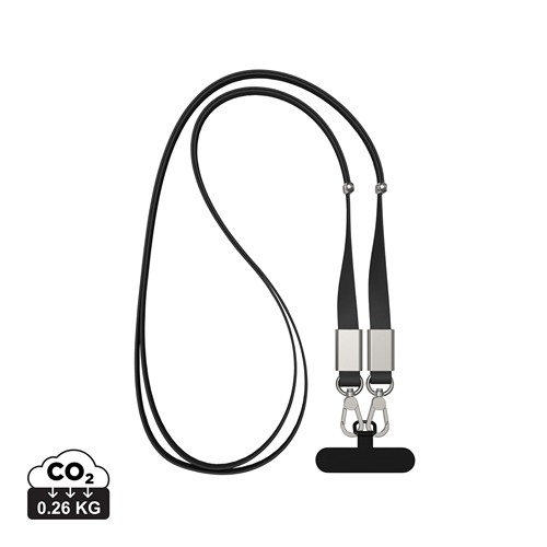 Nivo RCS recycled PET Crossbody lanyard