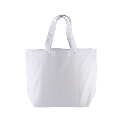 120 g/m2 cotton shopping bag, short handles and bottom gusset 120 g/m2 cotton shopping bag, short handles and bottom gusset