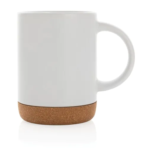 Taza de cerámica con base de corcho 280ml.