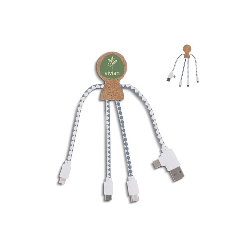 Xoopar Mr. Bio Cork Charging Cable Xoopar Mr. Bio Cork Charging Cable
