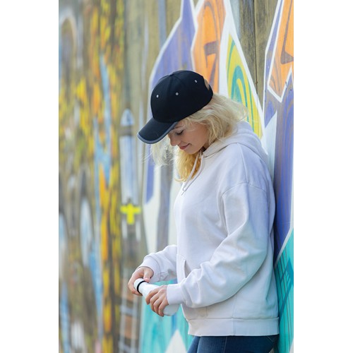 Impact AWARE™ 6 panel 280gr recycled katoen cap met bies