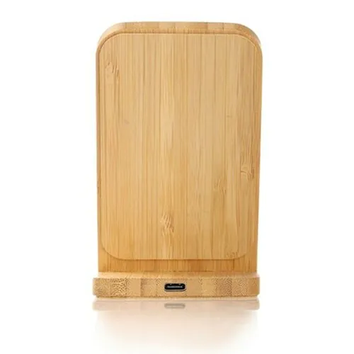 Bamboo wireless charger 10W B'RIGHT, phone stand | Wilder