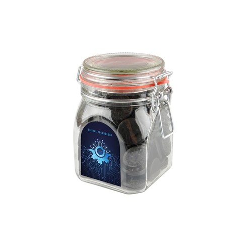 Bocal Weck de 0,9 litre rempli de bonbons Bocal Weck de 0,9 litre rempli de bonbons