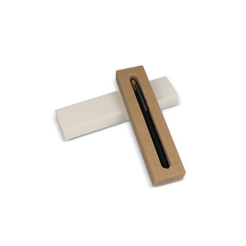 Caja para bolígrafo de cartón de leche reciclado, 1 bolígrafo