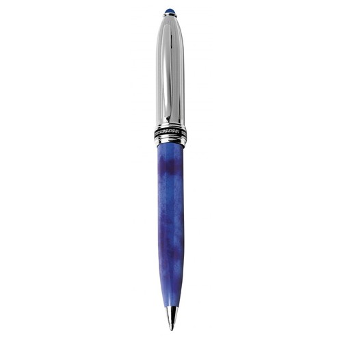 BALLPOINT PEN blue AND CHROMED stripes BALLPOINT PEN blue AND CHROMED stripes