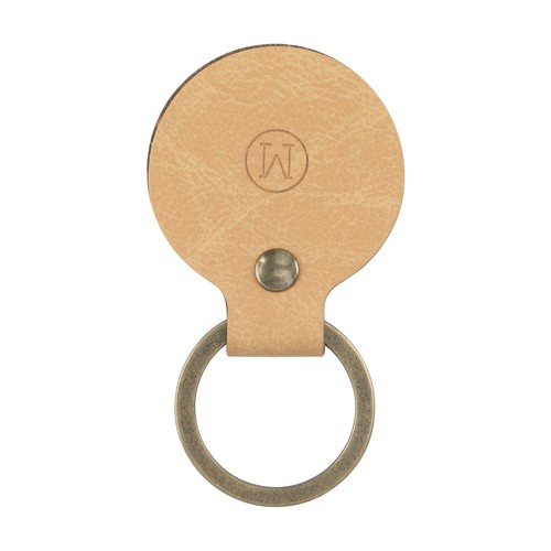Recycled Leather Keyring Round Recycled Leather Keyring Round