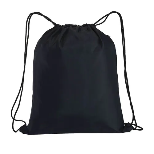 210T polyester backpack with drawstring closure