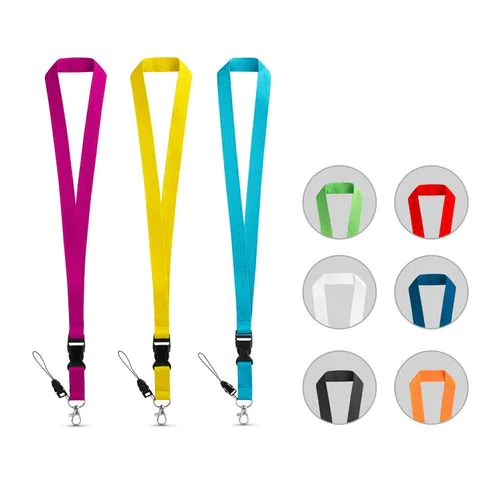 ANQUETIL. Polyester lanyard with metal carabiner ANQUETIL. Polyester lanyard with metal carabiner