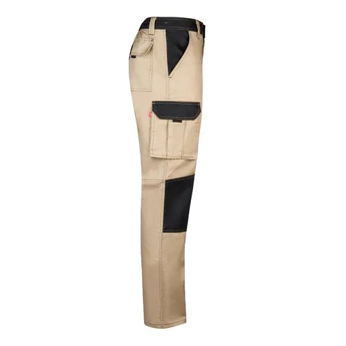 VL NJORD. Two-tone multi-pocket twill trousers (240 g/m²), in cotton (35%) and polyester (65%) VL NJORD. Two-tone multi-pocket twill trousers (240 g/m²), in cotton (35%) and polyester (65%)