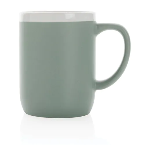 Ceramic mug with white rim 300ml Ceramic mug with white rim 300ml