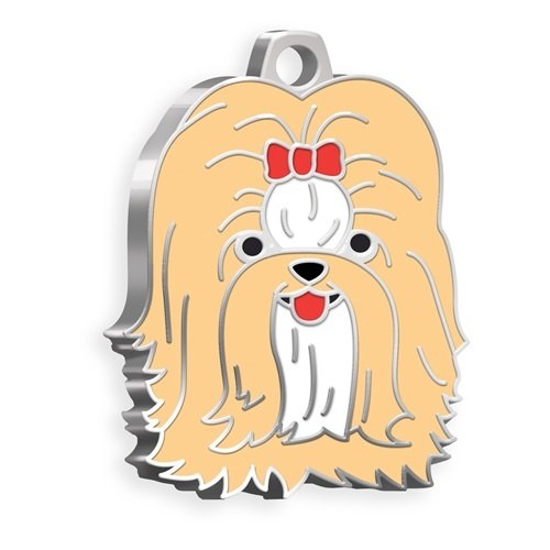 MEDAILLE CHIEN SHIHTZU CRÈME MEDAILLE CHIEN SHIHTZU CRÈME