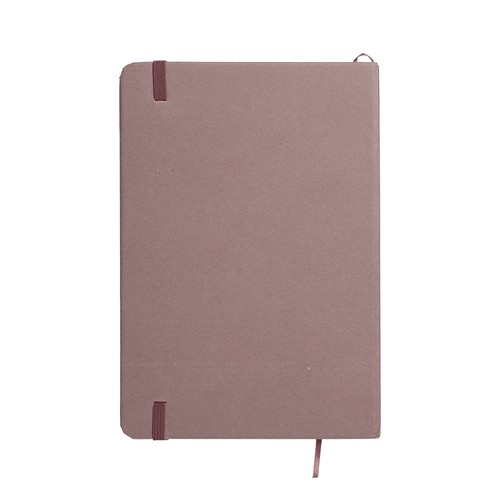 Carnet de notes avec couverture en résidus de fruits et fermeture élastique