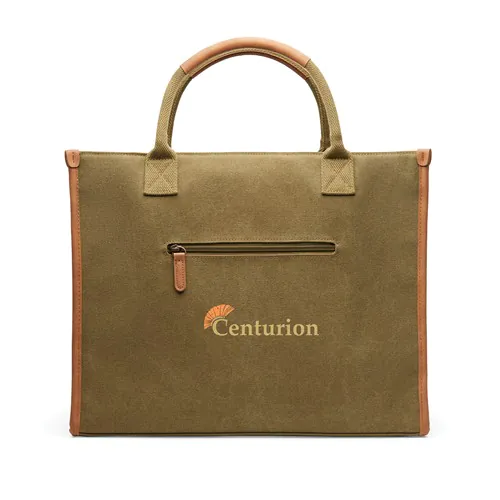 VINGA Bosler RCS recycled canvas office tote VINGA Bosler RCS recycled canvas office tote
