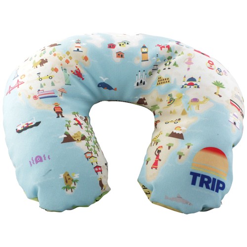 CUSTOMIZABLE RPET TRAVEL CUSHION CUSTOMIZABLE RPET TRAVEL CUSHION