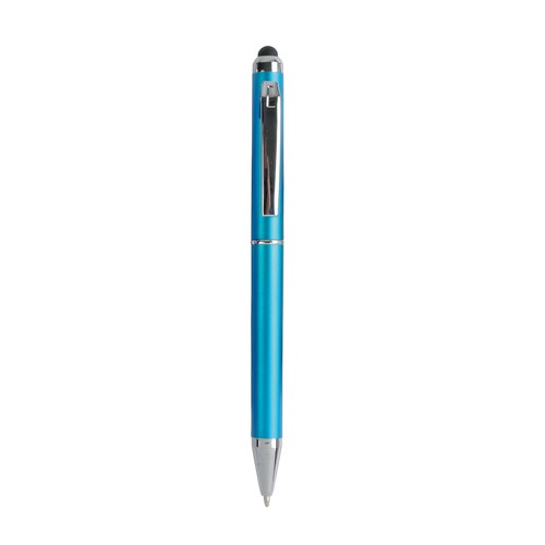 Penna twist in plastica con gommino per touch screen Penna twist in plastica con gommino per touch screen