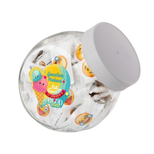 Medium glass jar 0,9 liter Medium glass jar 0,9 liter