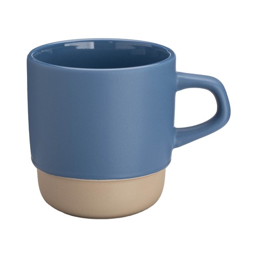320 ml ceramic mug. Stackable. With matte exterior and glossy interior