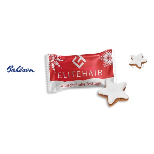 Bahlsen Cinnamon Star with Sugar Icing in promotional bag, Bahlsen Cinnamon Star with sugar icing