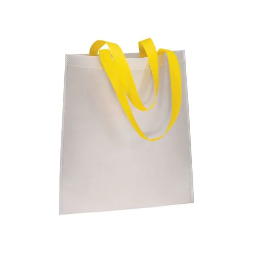 Heat-sealed 70 g/m2 non-woven fabric shopping bag, long handles