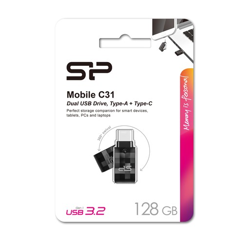 Pendrive USB/type - C Silicon Power Mobile C31 3.0 OTG 128GB Pendrive USB/type - C Silicon Power Mobile C31 3.0 OTG 128GB
