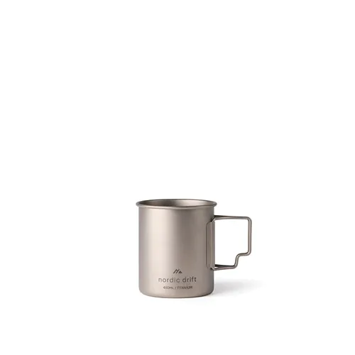 Nordic Drift Trail Ultra Light Titanium 450ml beker Nordic Drift Trail Ultra Light Titanium 450ml beker