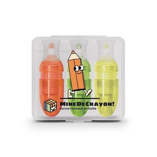 CAJA DE 3 DESTACADORES