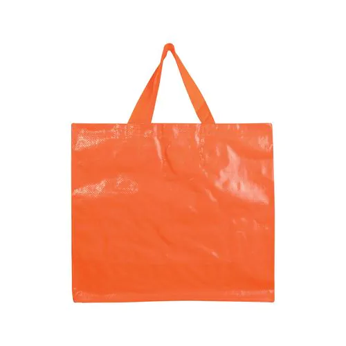 Bolsa de polipropileno laminado, asas cinta y fuelle Bolsa de polipropileno laminado, asas cinta y fuelle